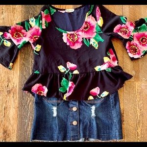 Floral Girls Shirt